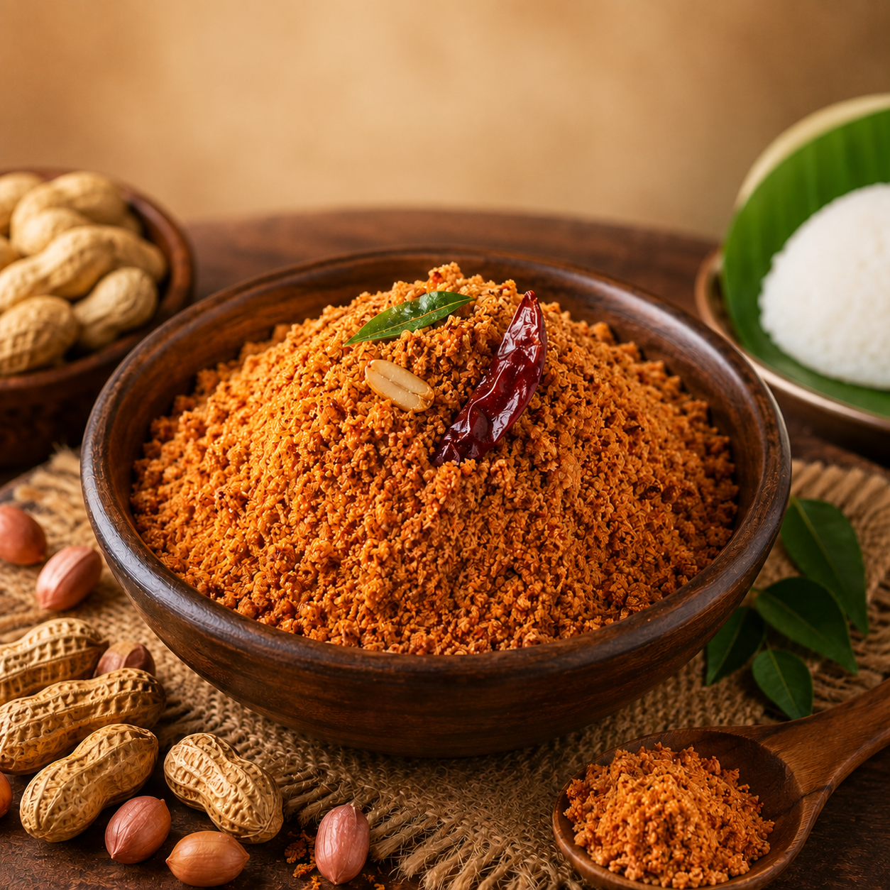 Peanut Chutney Powder (ಶೇಂಗಾ ಹಿಂಡಿ)